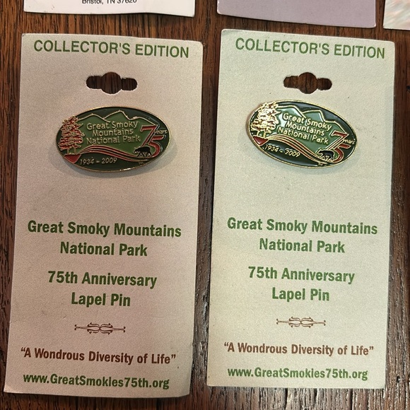 Bundle of Great Smoky Mountains National Park Collector Pins 7 pins - Picture 5 of 12
